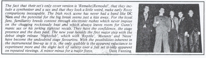 (In Dublin, December 1979)