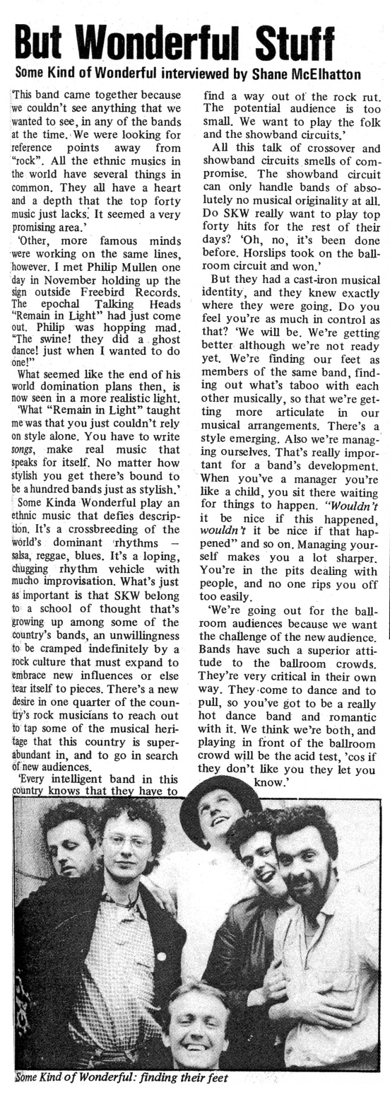 (In Dublin writeup, ca 1981)