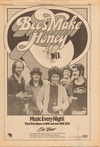 Press Advert for Music Every Night LP