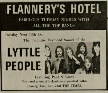Flannerys Hotel Galway 16 October 1973