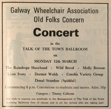 Talk of the Town Galway 12 Mar 1971