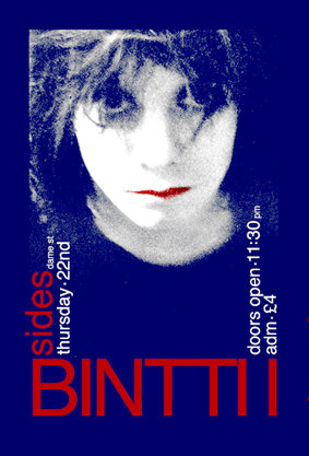 flyer for undated show at Sides, Dublin