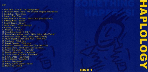 (Haplology 1 booklet)