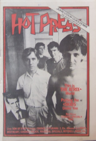 (Hot Press cover Vol.4 Nr. 10 - October 1980)